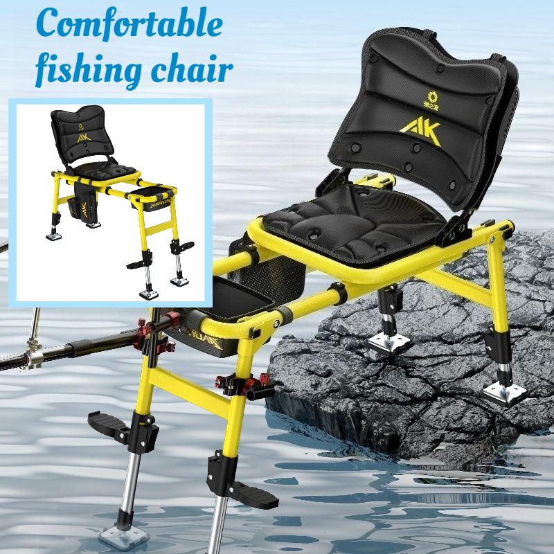 Outdoor Hunting Chair - Retractable Fishing Chair Multi-functional Portable Aluminum