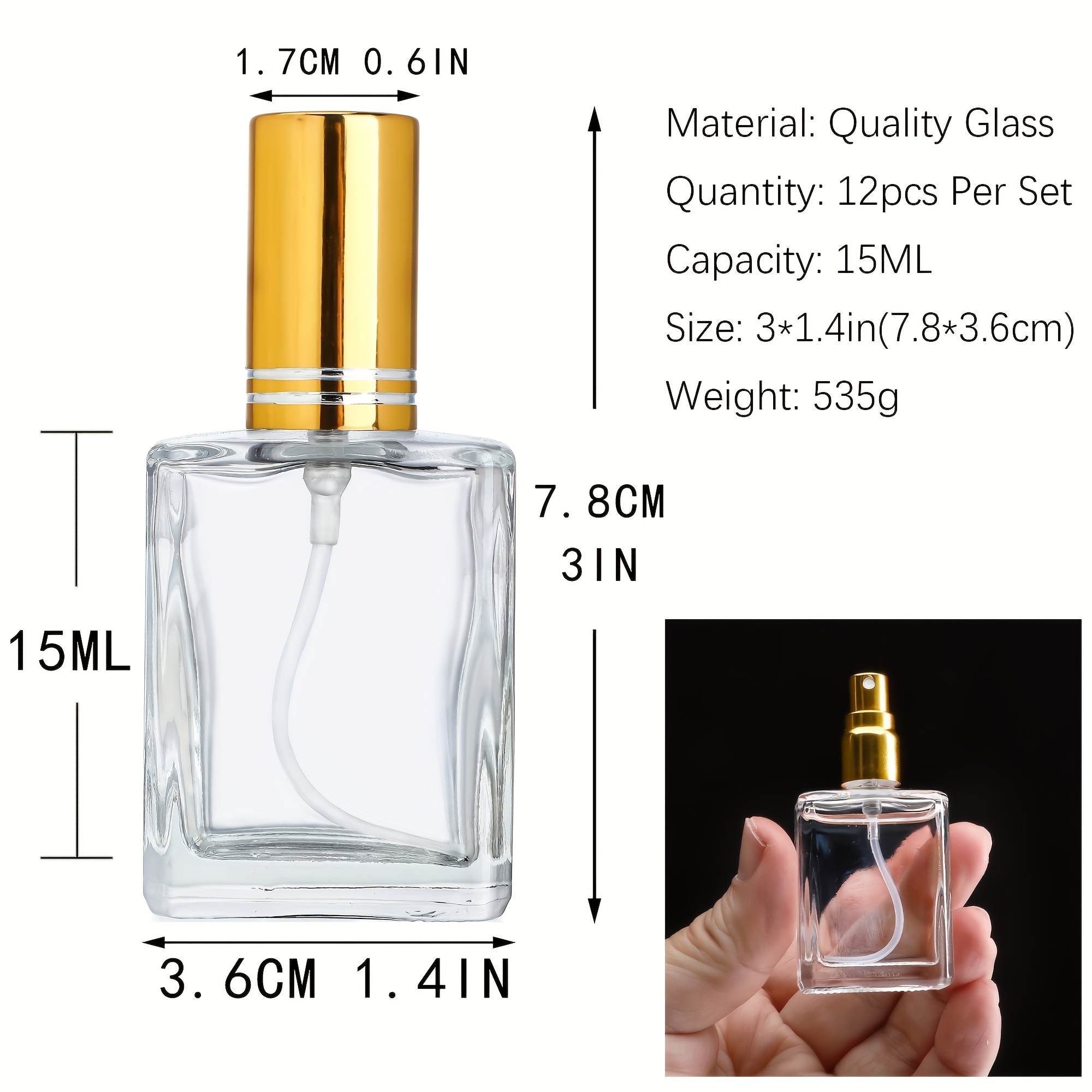 12pcs+6 accessories 15ml trans - Scent Eliminator Spray avis et prix