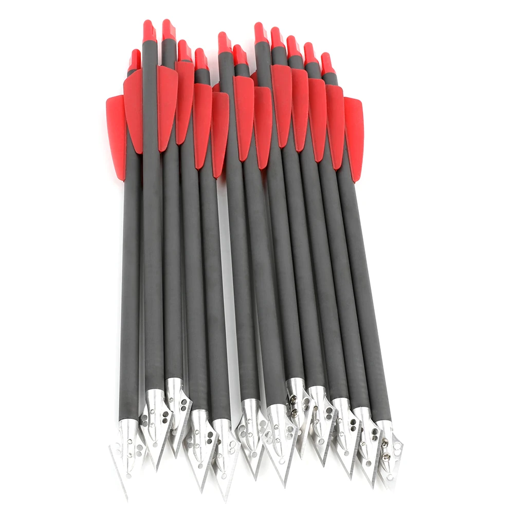 6/12pcs Pure Carbon Aluminium  - Crossbow Bolt Broadhead avis et prix