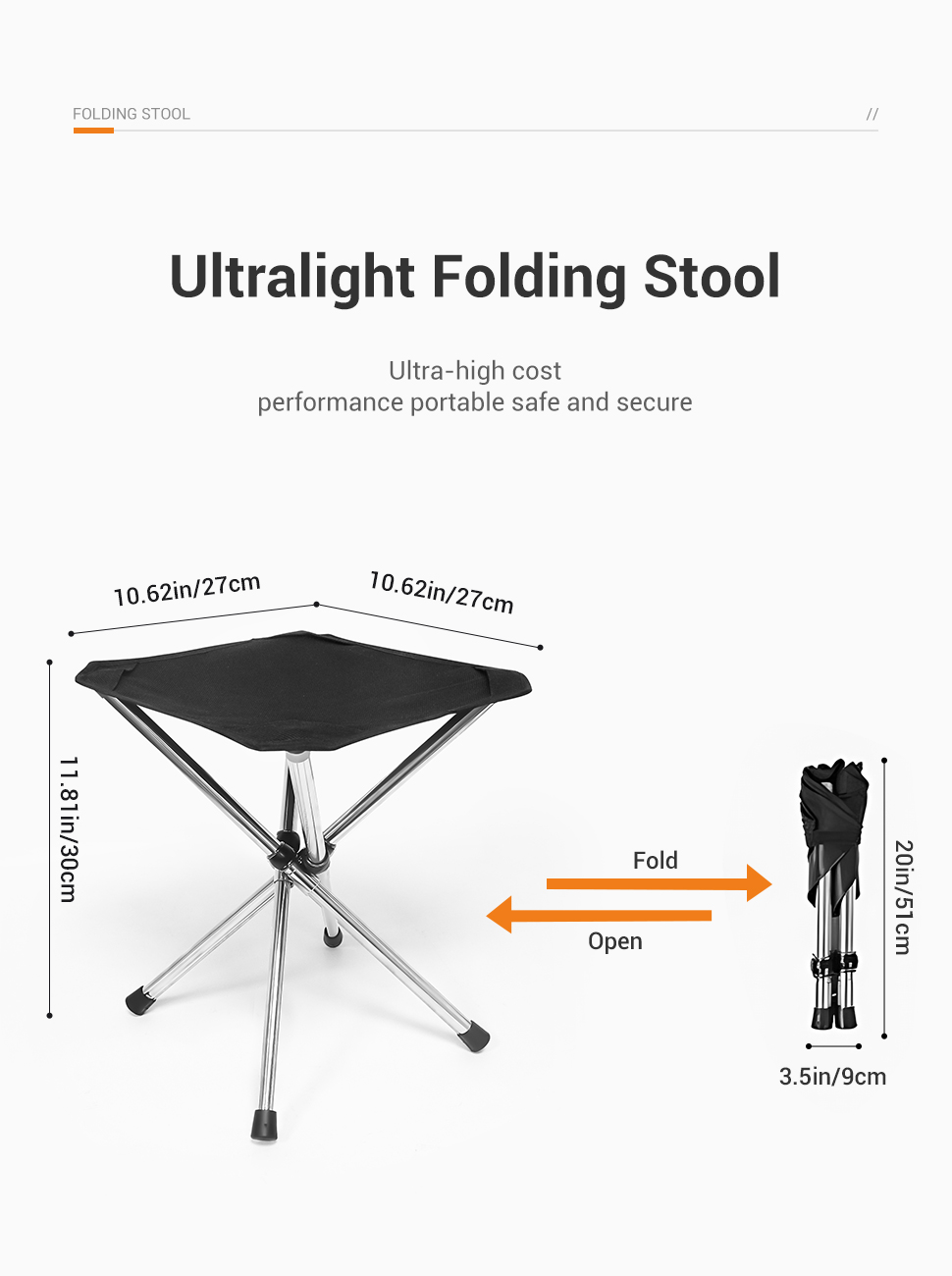 WESTTUNE Portable Folding Stoo - Outdoor Hunting Chair avis et prix