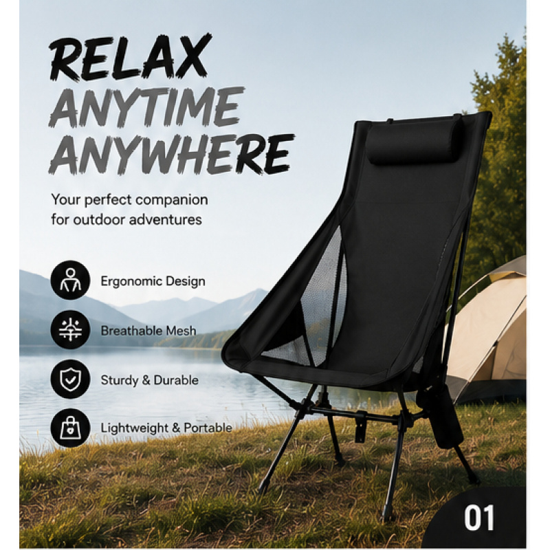 Folding Portable Camping Loung - Outdoor Hunting Chair avis et prix