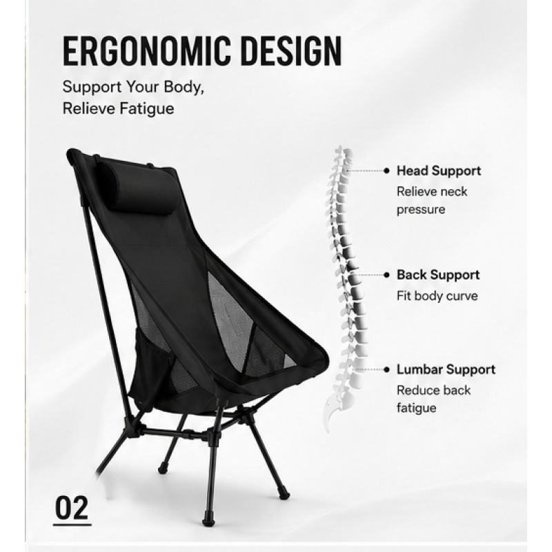 Folding Portable Camping Loung - Outdoor Hunting Chair avis et prix