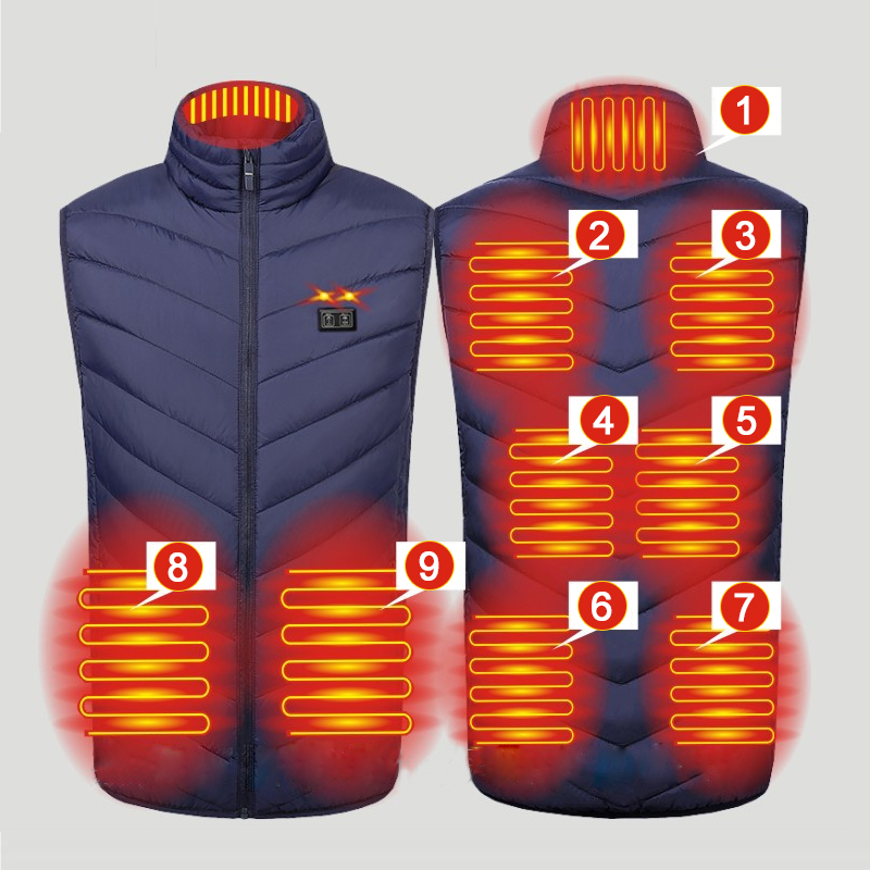 Winter 9 Areas Heated Vest Out - Outdoor Hunting Heater avis et prix