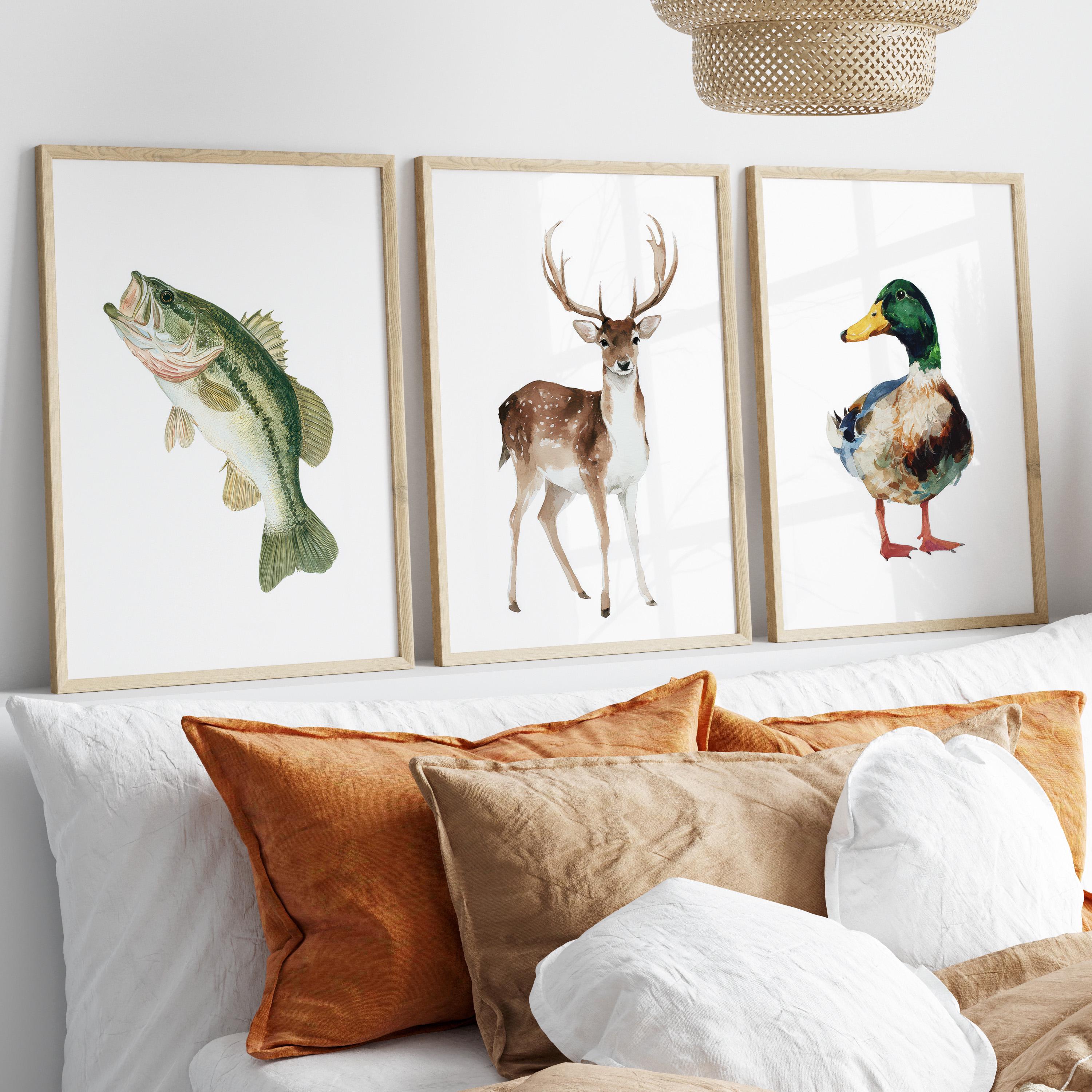 Watercolor Hunting and Fishing - Outdoor Hunting Paintings avis et prix