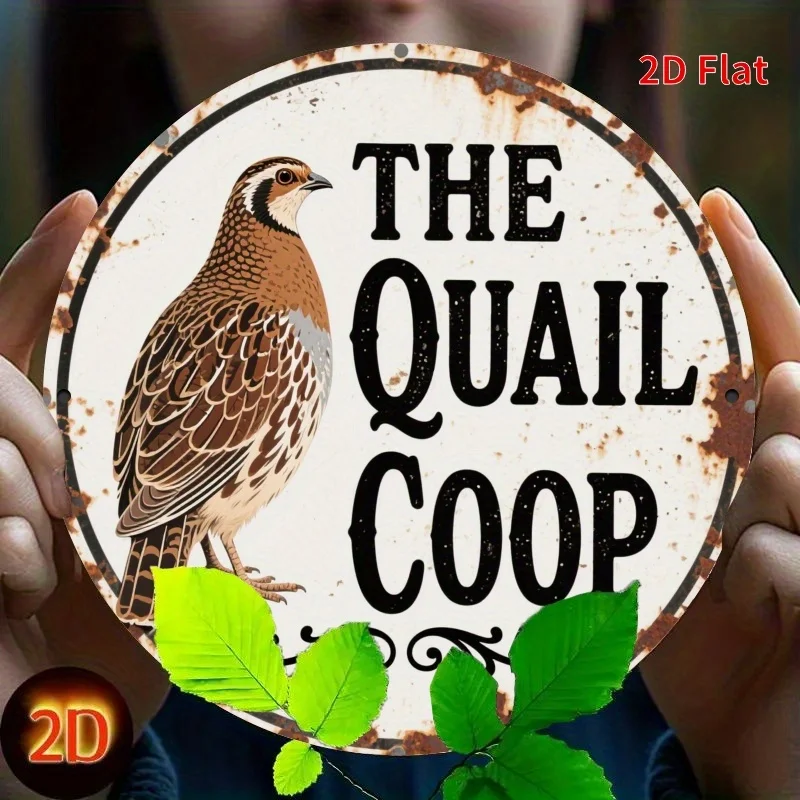 2D Flat Metal Sign The Quail C - Hunting Quail avis et prix