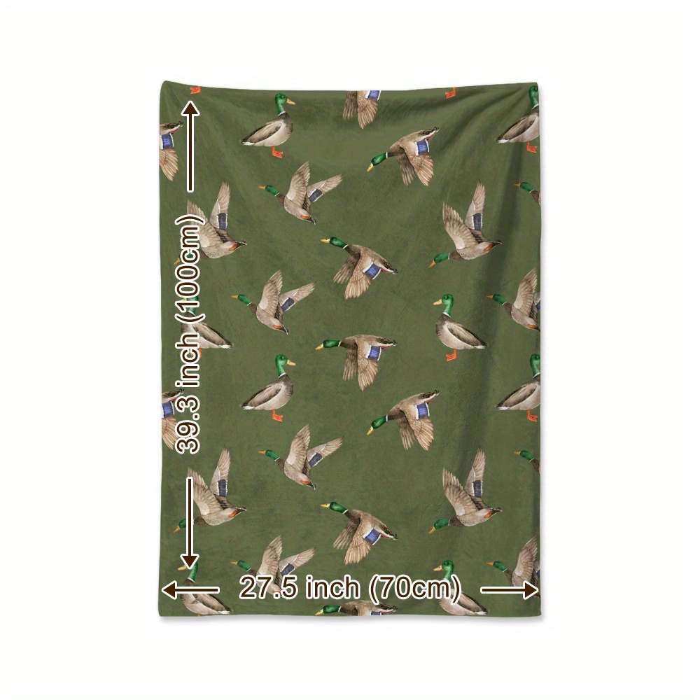 Mallard Duck Fleece Blanket Hu - Hunting Outdoor Decor avis et prix