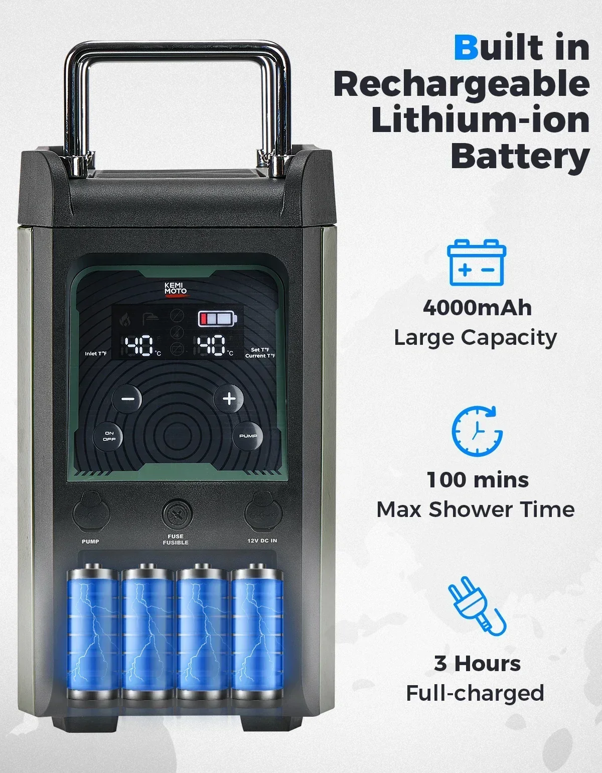 KEMIMOTO Water Heater Portable - Outdoor Hunting Heater avis et prix