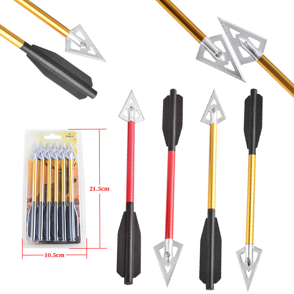 6/12pcs Short Arrow Aluminum C - Crossbow Bolt Broadhead avis et prix