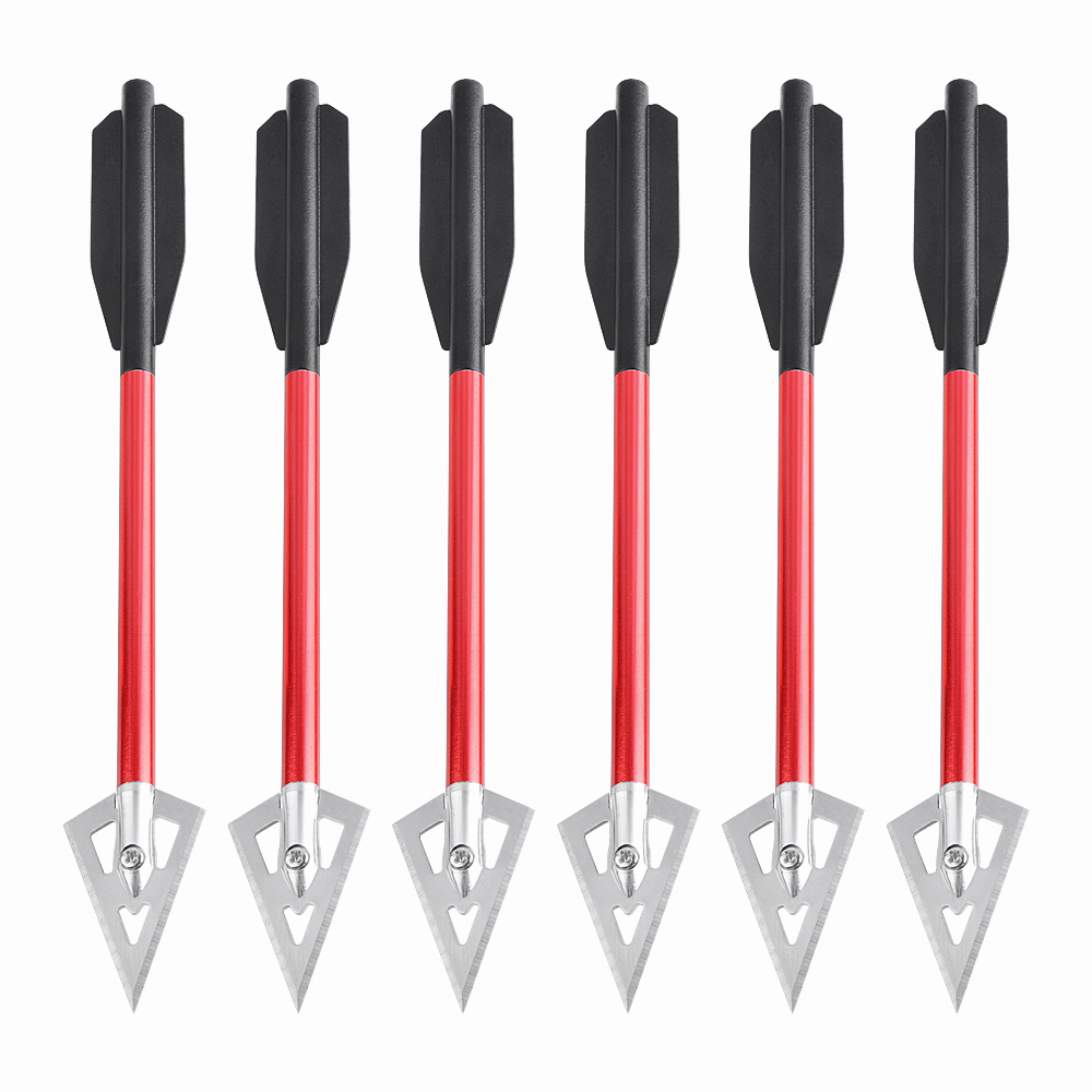 6/12pcs Short Arrow Aluminum C - Crossbow Bolt Broadhead avis et prix