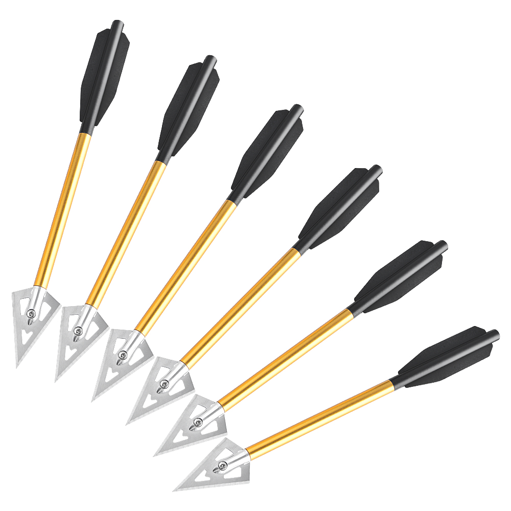 6/12pcs Short Arrow Aluminum C - Crossbow Bolt Broadhead avis et prix