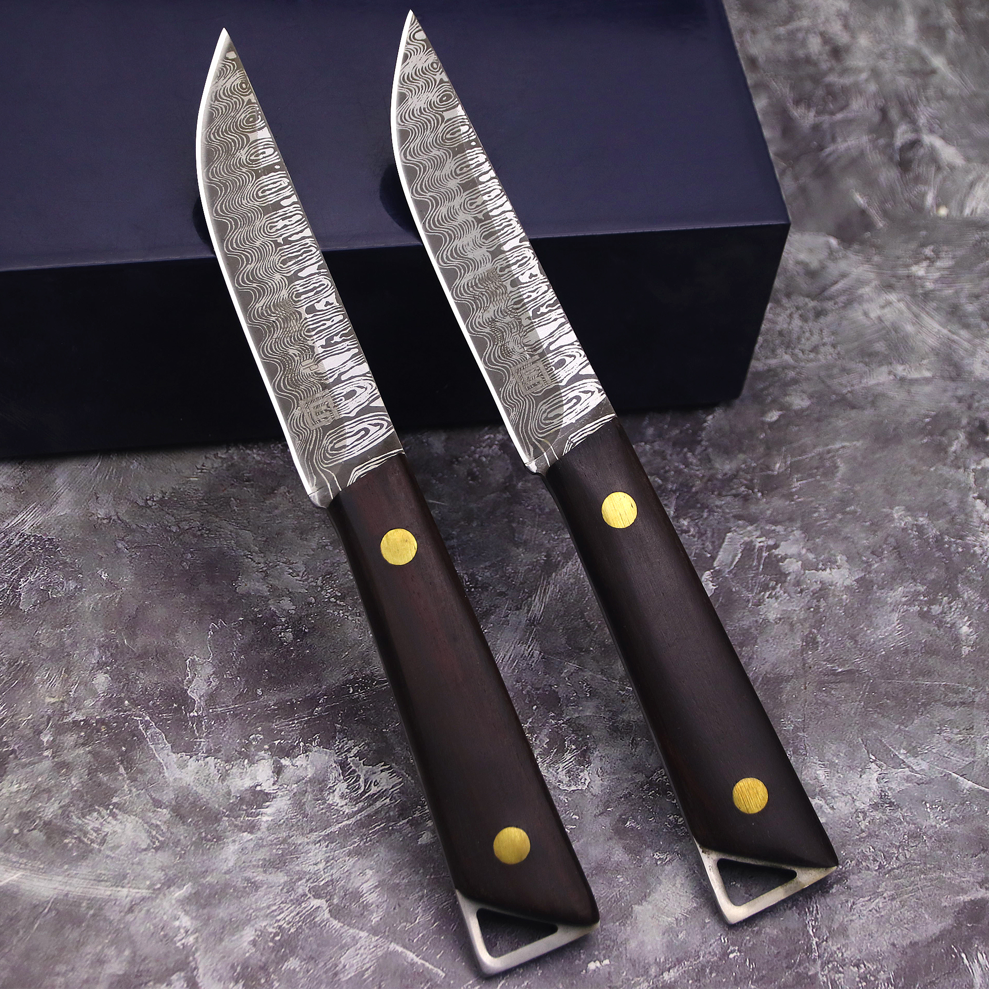 WPKOPYA USA 420C steel (Damasc - Knife Hunting Fixed Blade avis et prix