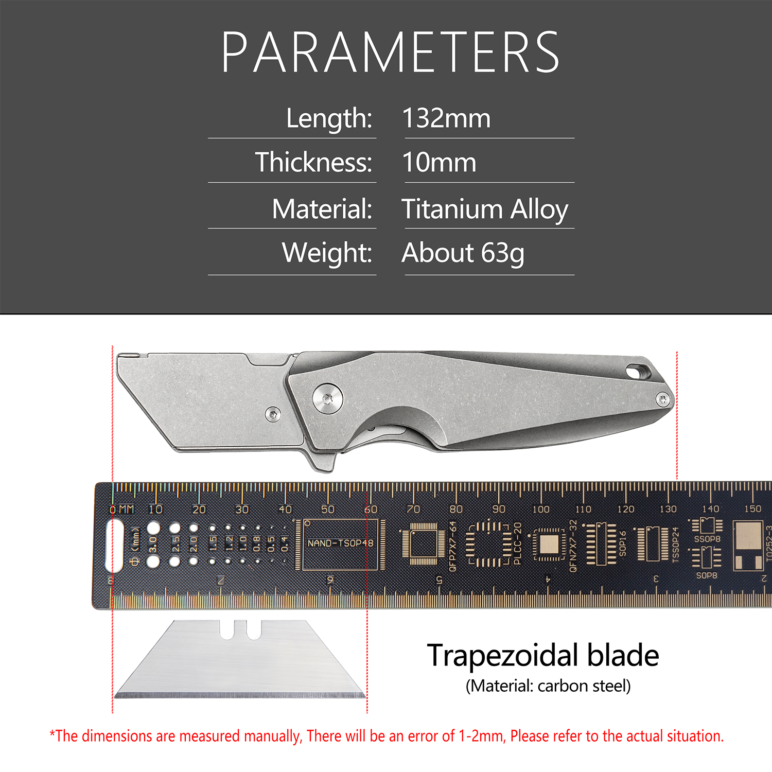 Titanium Alloy Utility Knife H - Knife Hunting Fixed Blade avis et prix