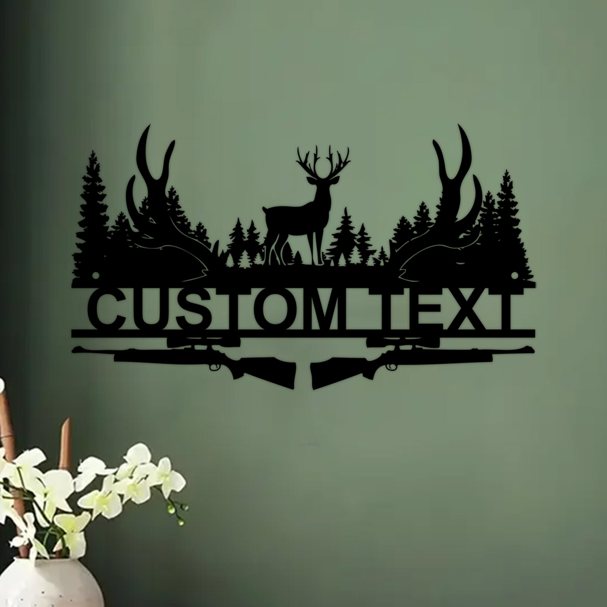 Custom Deer Cabin Metal Sign,  - Hunting Outdoor Decor avis et prix