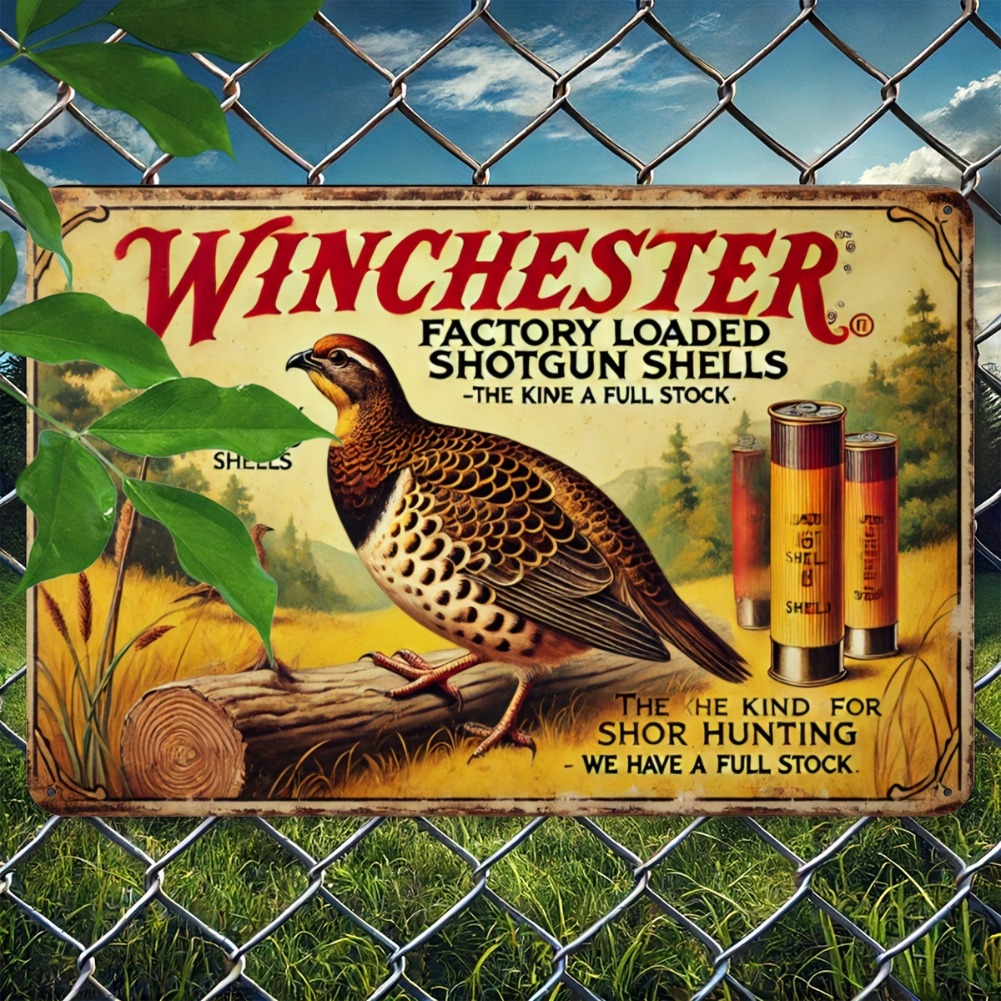 Tin Sign - Vintage Durable Met - Hunting Quail avis et prix