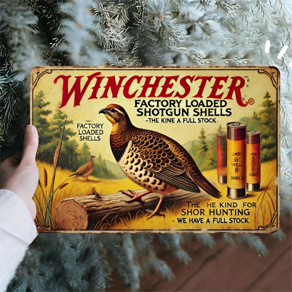 Tin Sign - Vintage Durable Met - Hunting Quail avis et prix