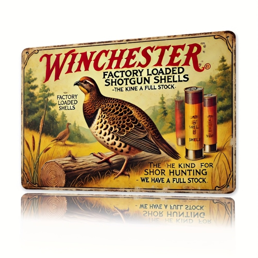 Tin Sign - Vintage Durable Met - Hunting Quail avis et prix