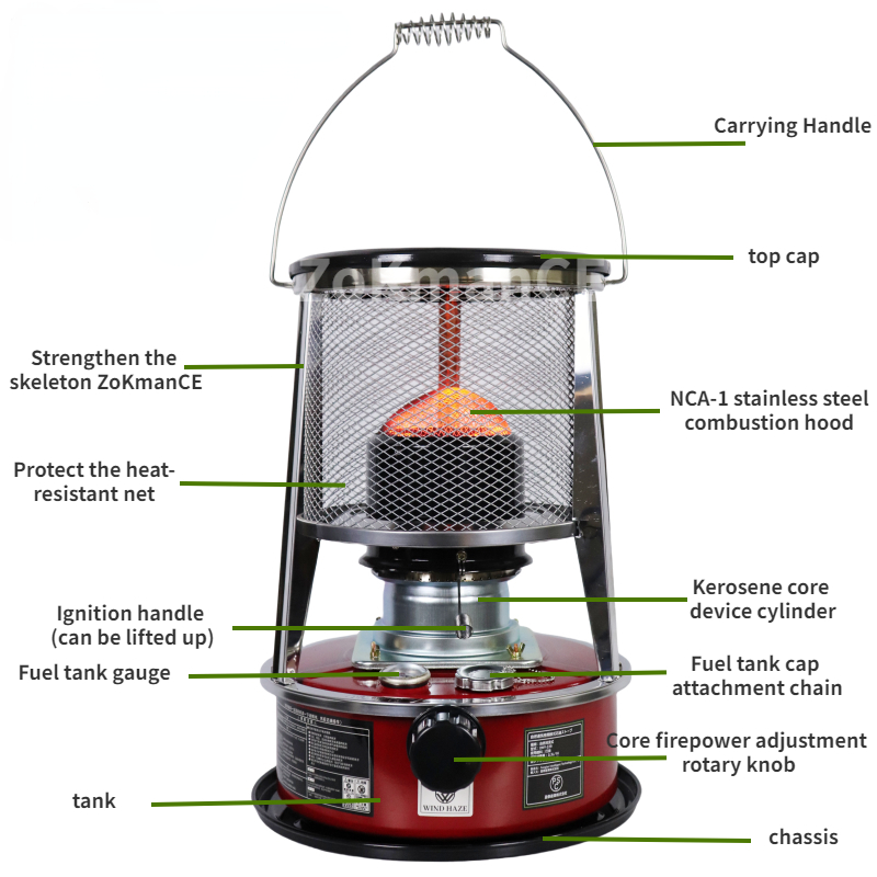 4.5L Portable Kerosene Stove H - Outdoor Hunting Heater avis et prix