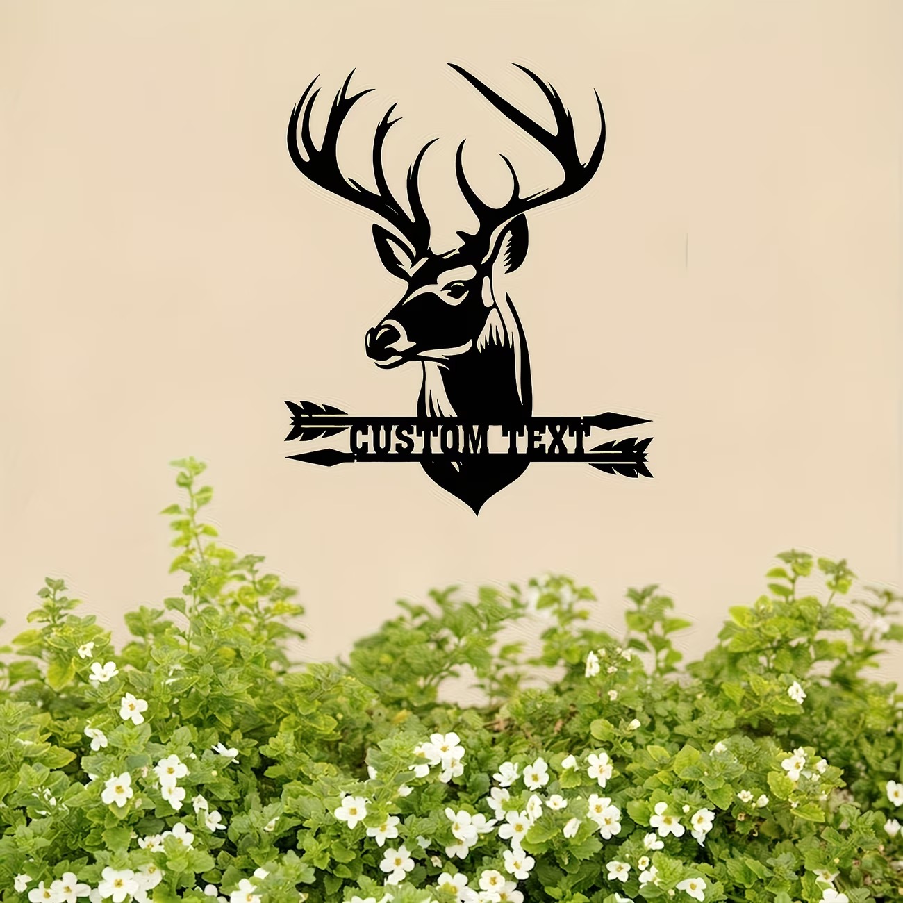 Custom Deer Head Metal Wall Ar - Hunting Outdoor Christmas Decorations avis et prix