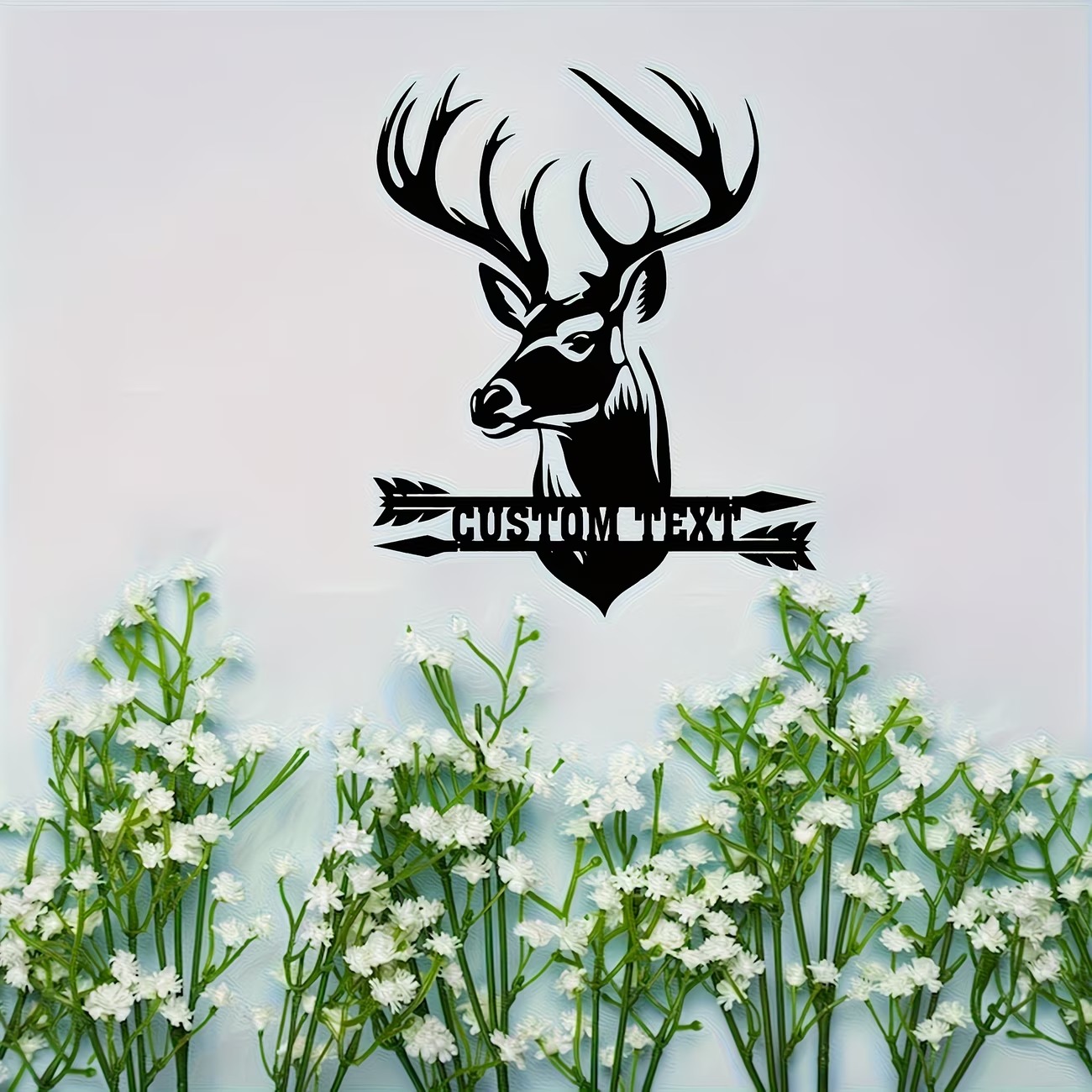 Custom Deer Head Metal Wall Ar - Hunting Outdoor Christmas Decorations avis et prix