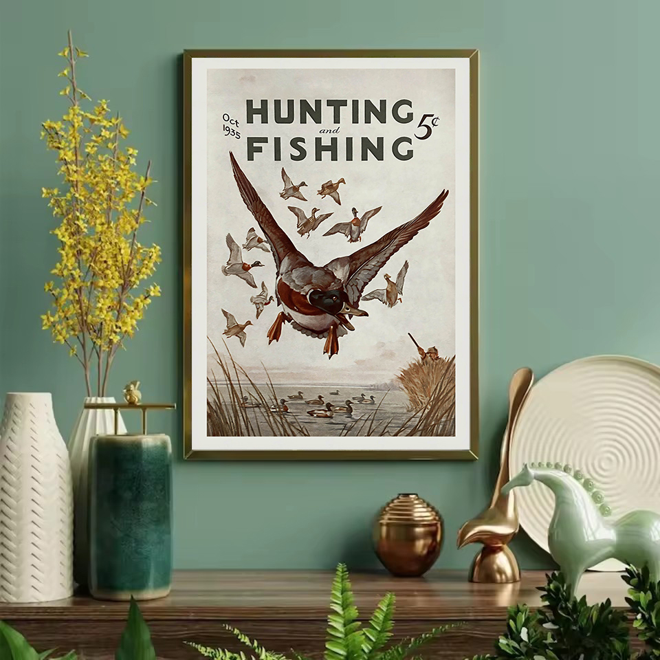 Retro Wildlife Outdoor Hunting - Hunting Outdoor Decor avis et prix