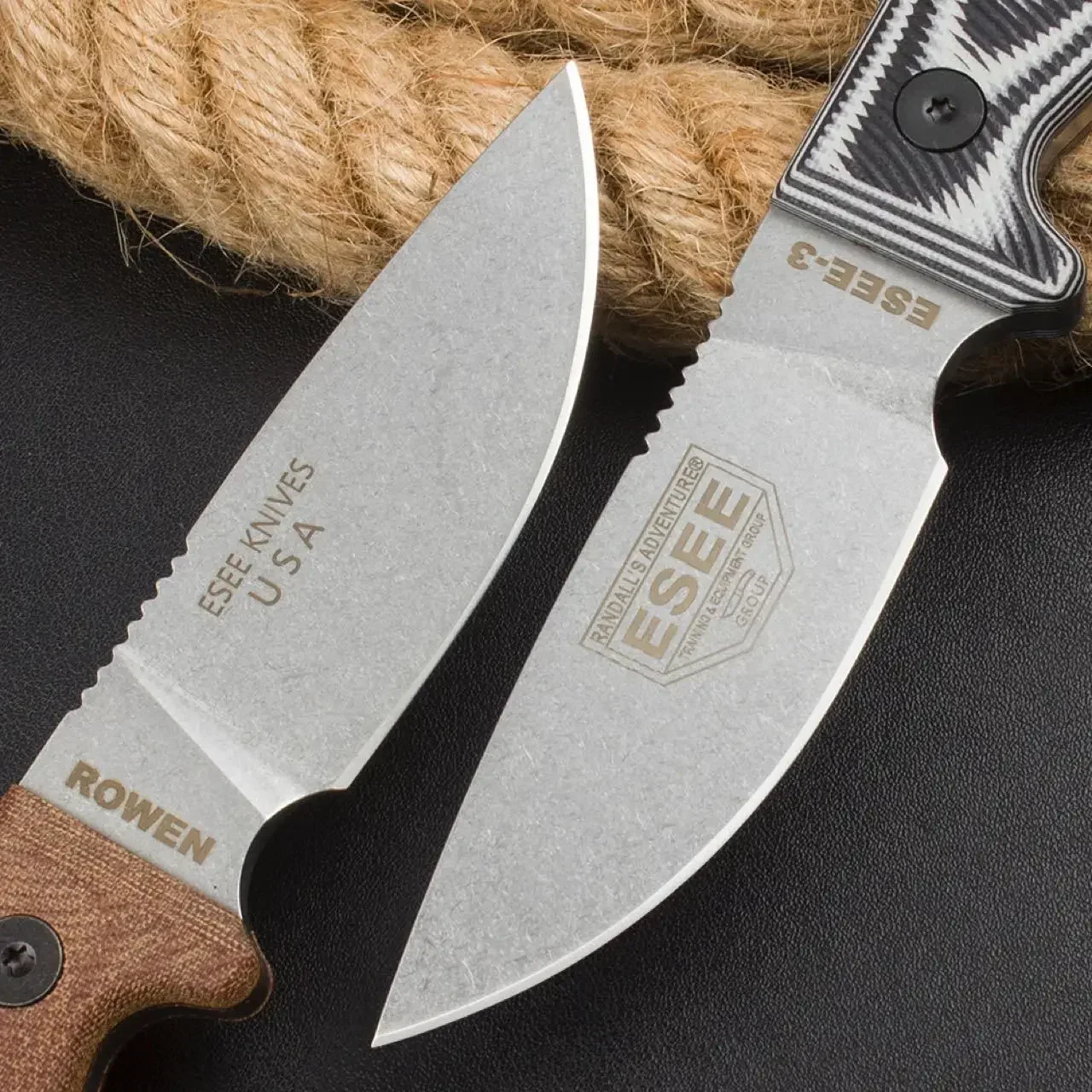 Fixed Blade Knife ESEE-3 Rowen - Knife Hunting Fixed Blade avis et prix
