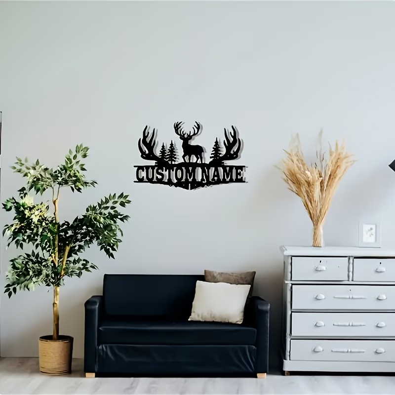 Customizable Rustic Deer Antle - Hunting Outdoor Christmas Decorations avis et prix
