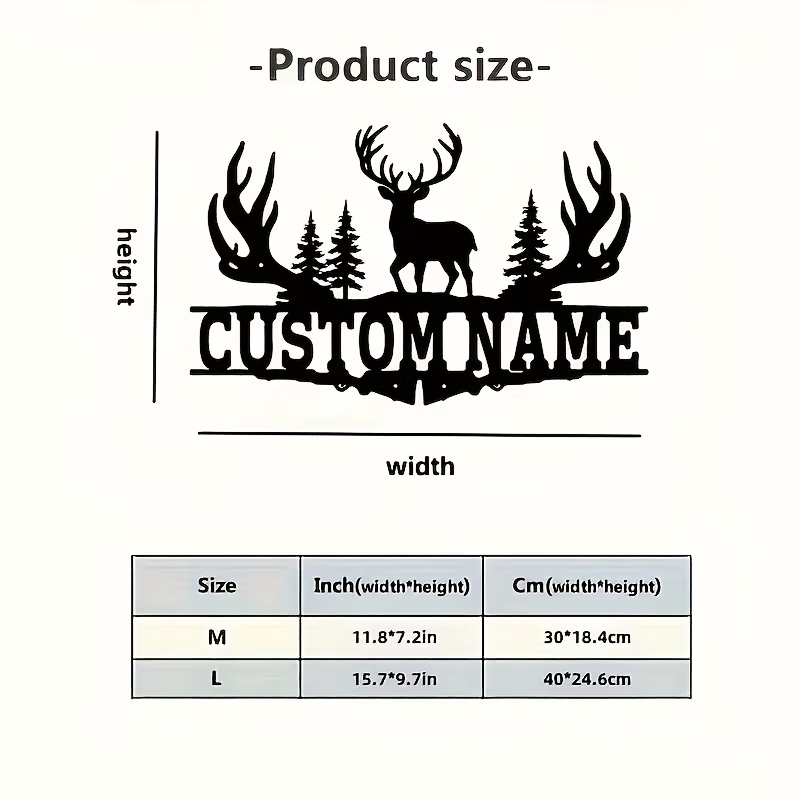 Customizable Rustic Deer Antle - Hunting Outdoor Christmas Decorations avis et prix