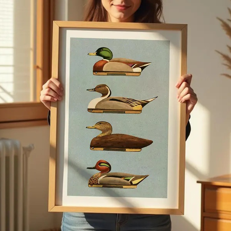 Retro Duck Prints Outdoors Art - Outdoor Hunting Paintings avis et prix
