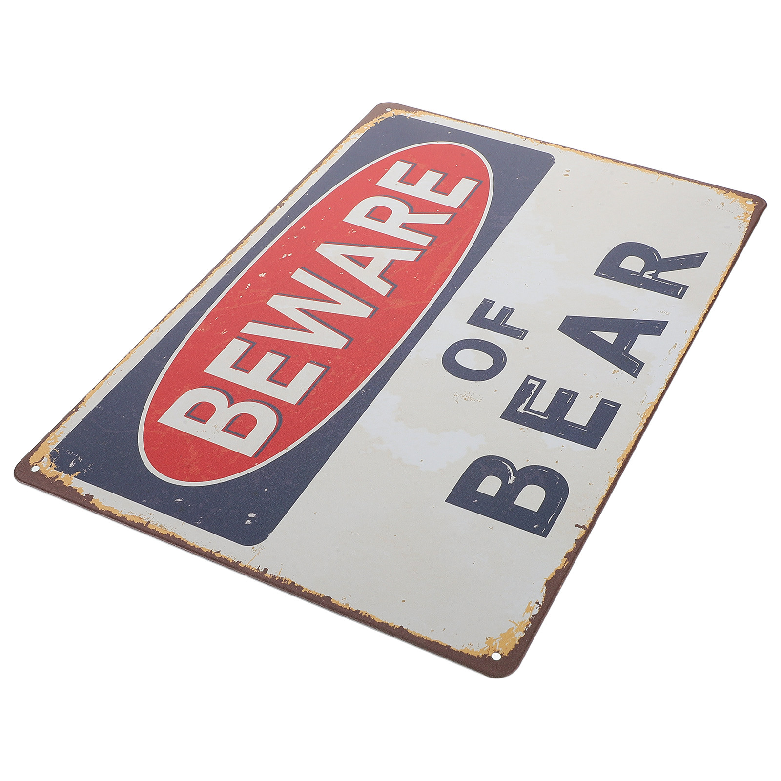Bear Warning Iron Sign Vintage - Outdoor Hunting Paintings avis et prix