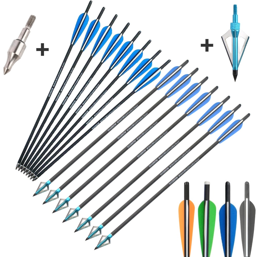 6/12Pcs 16/17/18/20/21/22 Inch - Crossbow Bolt Broadhead avis et prix