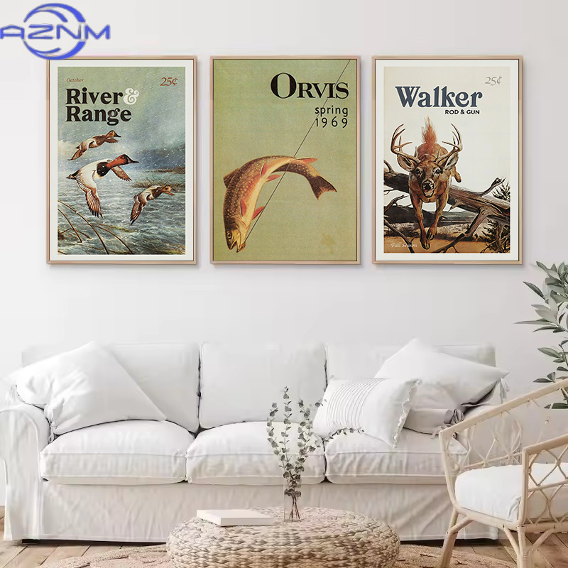 AZNM Retro Wildlife Outdoor Hu - Outdoor Hunting Paintings avis et prix
