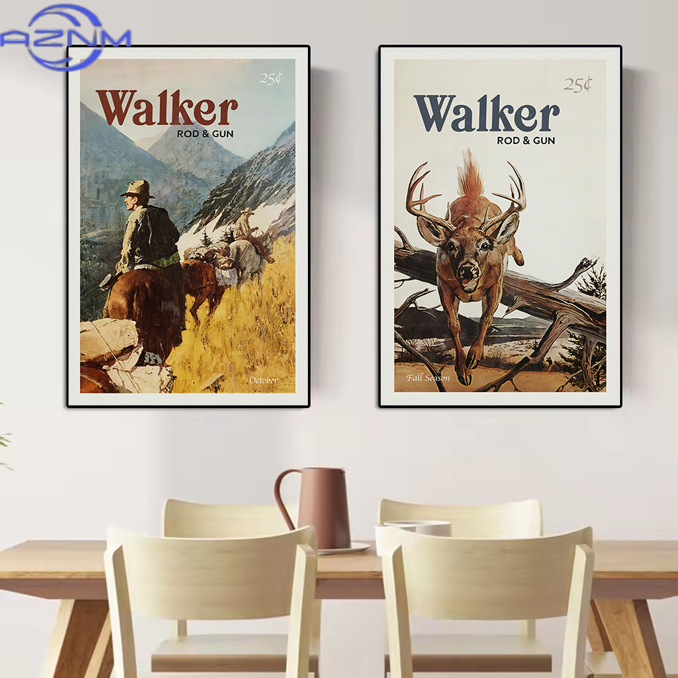 AZNM Retro Wildlife Outdoor Hu - Outdoor Hunting Paintings avis et prix