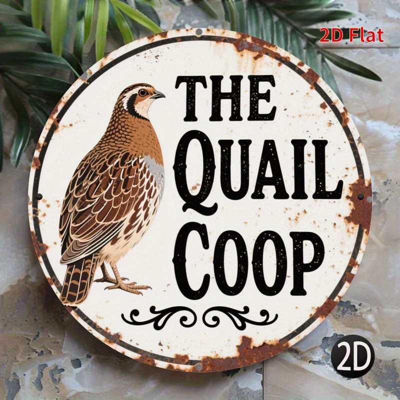 2D Flat Vintage The Quail Coop - Hunting Quail avis et prix