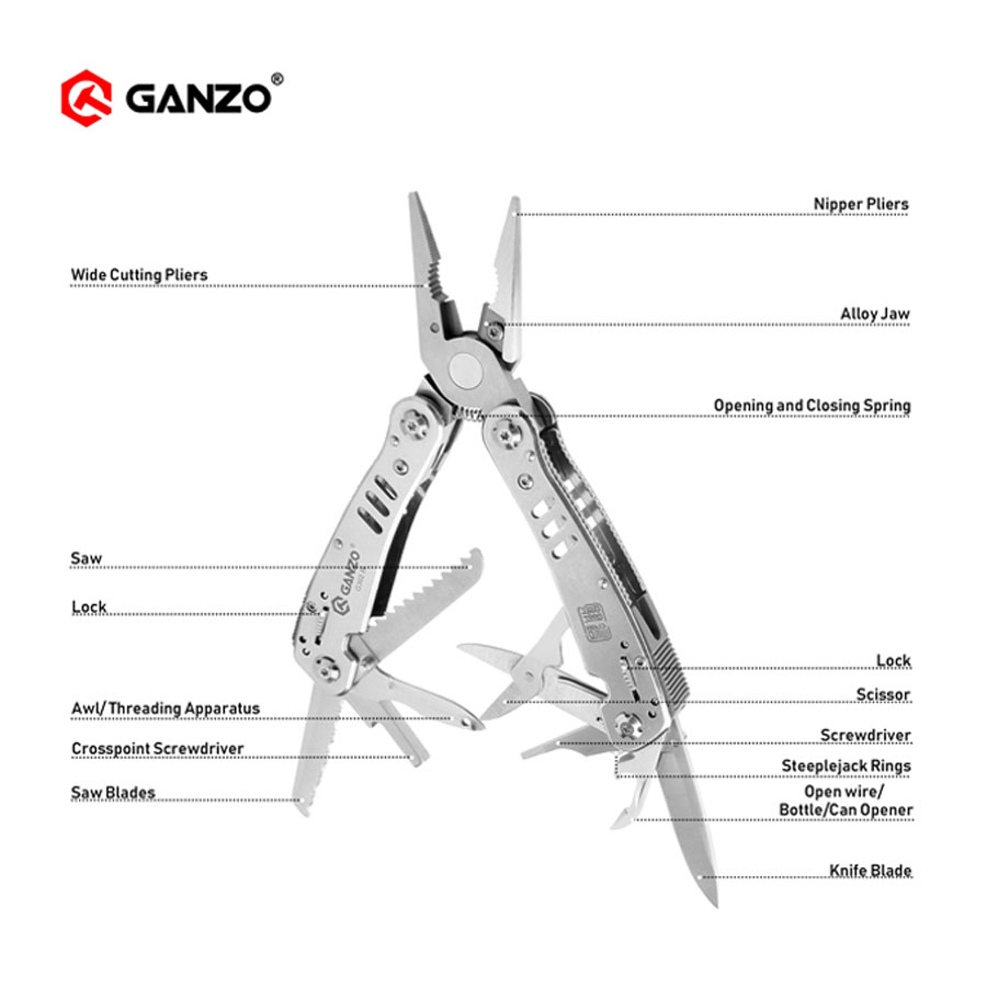 Ganzo G302 G302-H G302-B Multi - Knife Hunting Fixed Blade avis et prix