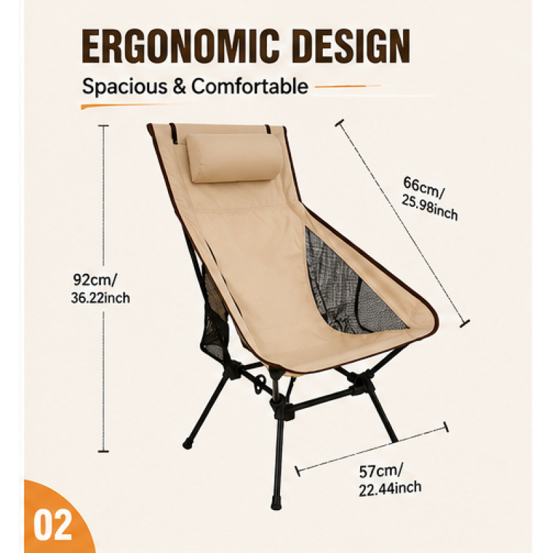 Portable Folding Camping Chair - Outdoor Hunting Chair avis et prix