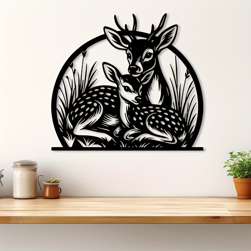 Brand Rustic Iron Deer Wall Ar - Hunting Outdoor Decor avis et prix