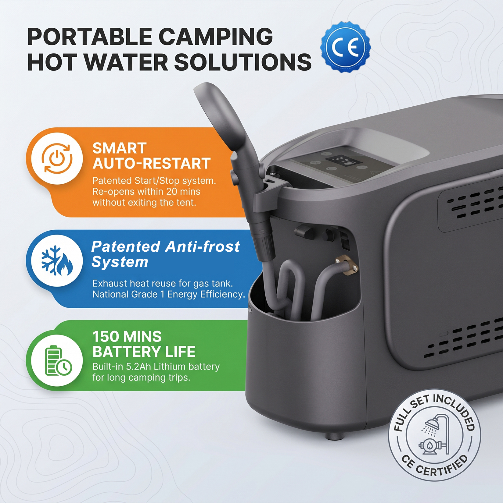 Off-grid Shower Gas Water Heat - Outdoor Hunting Heater avis et prix