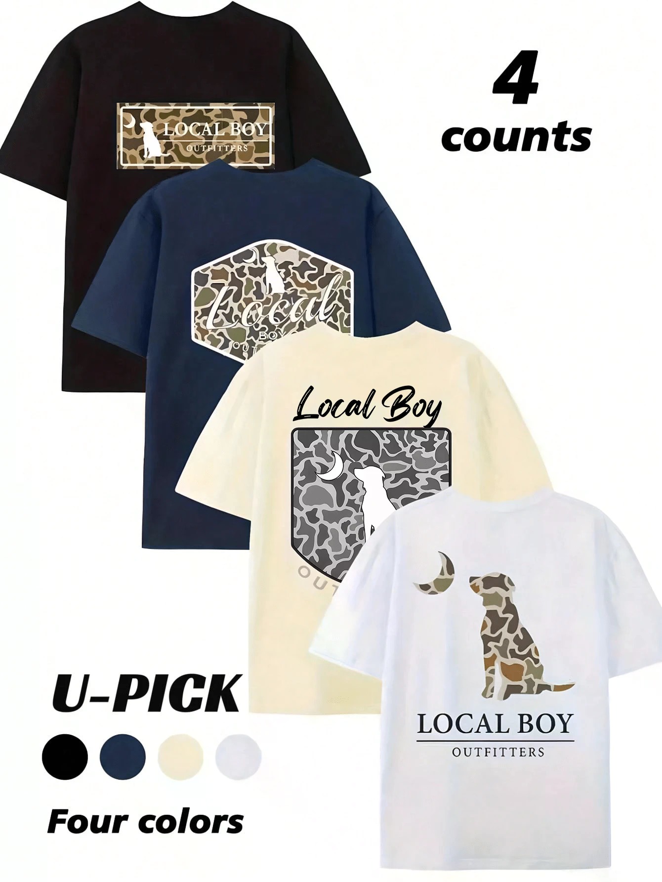 U-PICK - 4Pcs Set  Local Boy O - Outdoor Hunting Outfitters avis et prix
