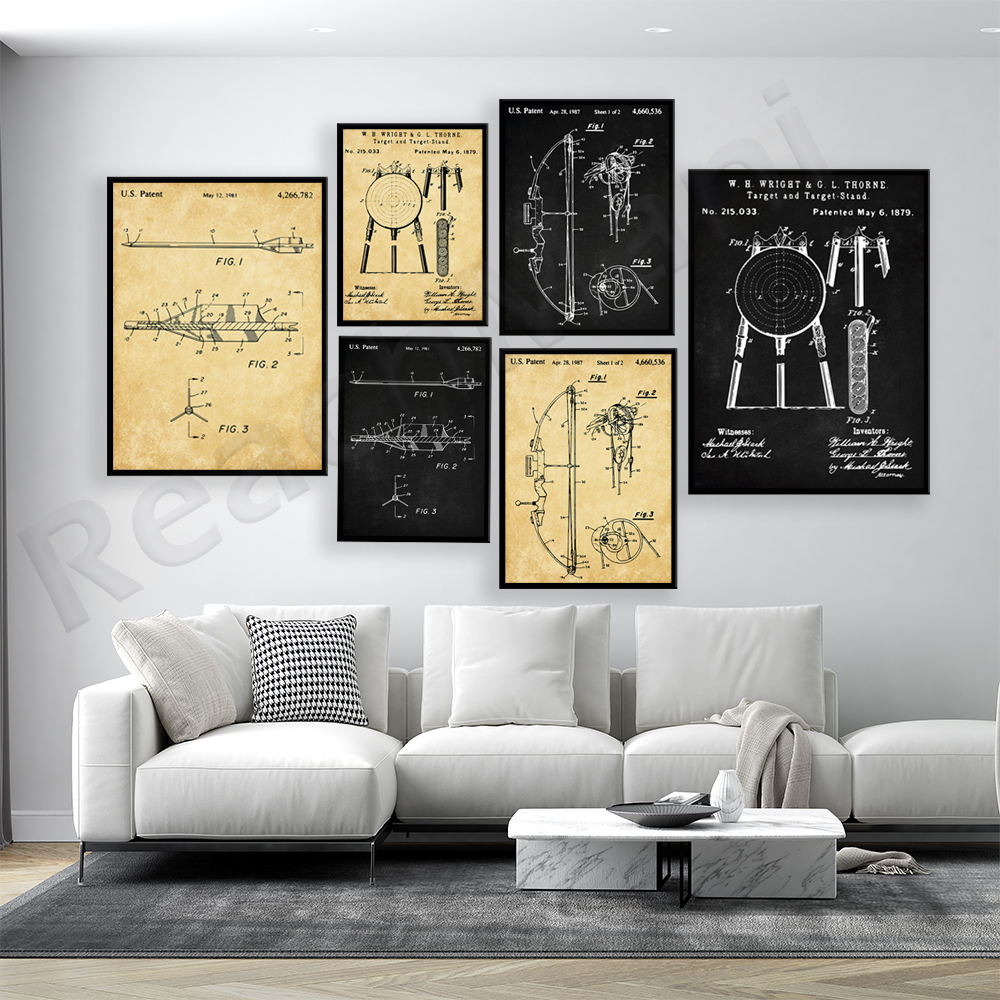 Archery Patents Prints, Bow Pa - Outdoor Hunting Paintings avis et prix