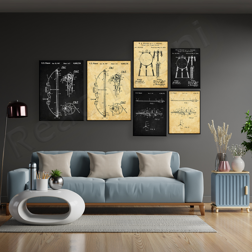 Archery Patents Prints, Bow Pa - Outdoor Hunting Paintings avis et prix