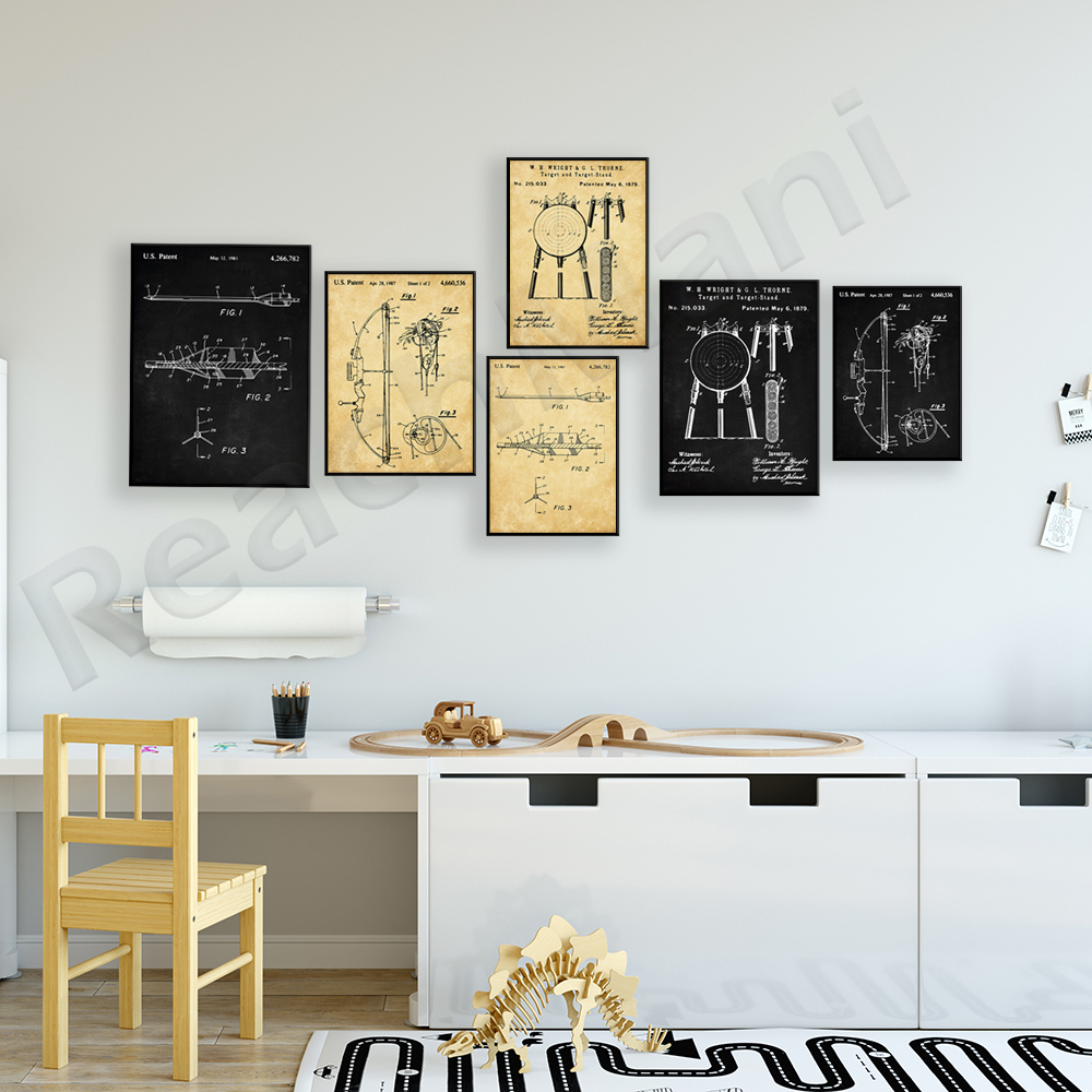 Archery Patents Prints, Bow Pa - Outdoor Hunting Paintings avis et prix