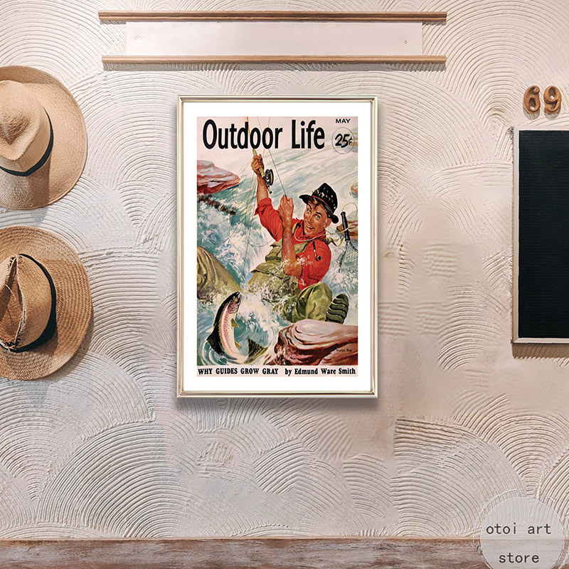 Vintage Fishing Retro Travel O - Outdoor Hunting Paintings avis et prix