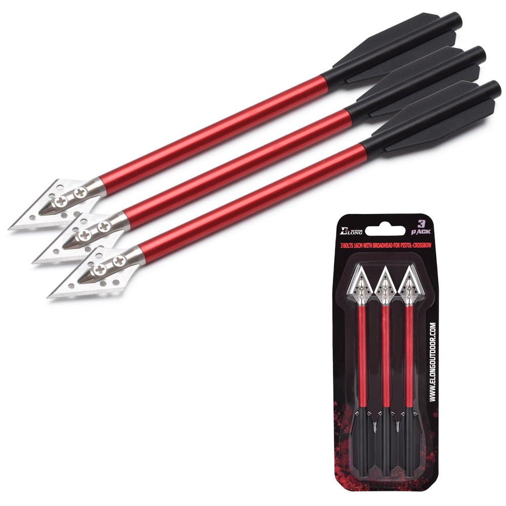 3PCS Aluminium Crossbow Bolts  - Crossbow Bolt Broadhead avis et prix